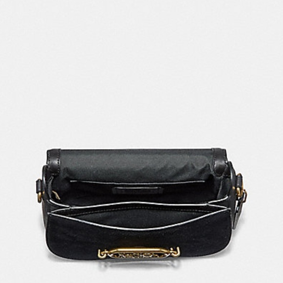 🔥LAST 1🔥NWT Coach Elle Saddle Suede Bag oxblood - Picture 5 of 8